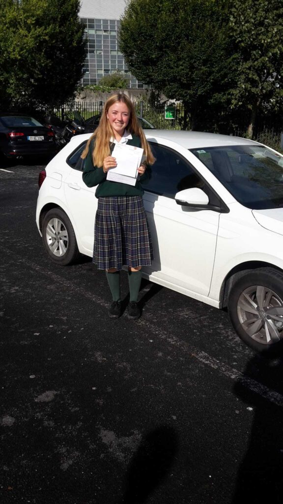 Learner driver with instructor in Clane